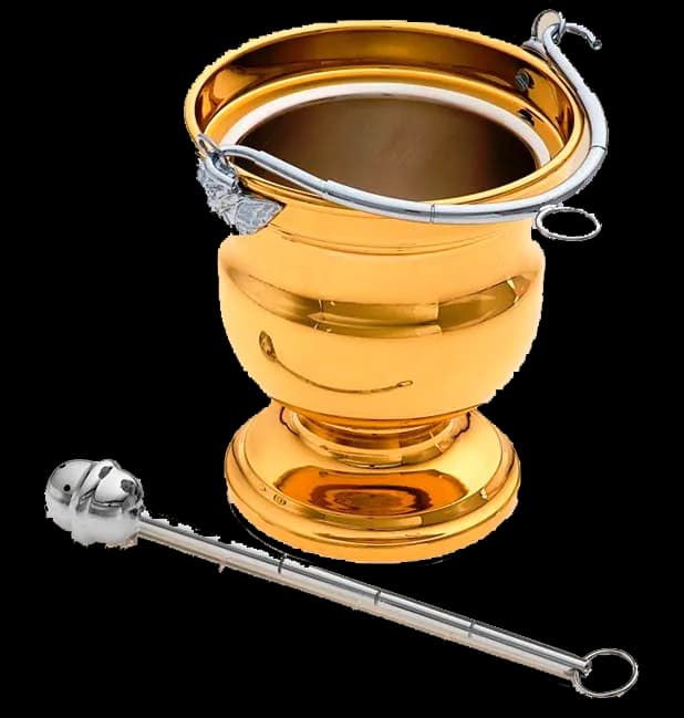 Caldeirinha CRL 700 dourada com aspersor